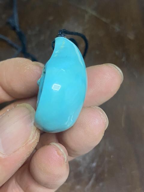 古玩雜項綠松石雕刻佛頭掛件拍賣,當前價格2500元