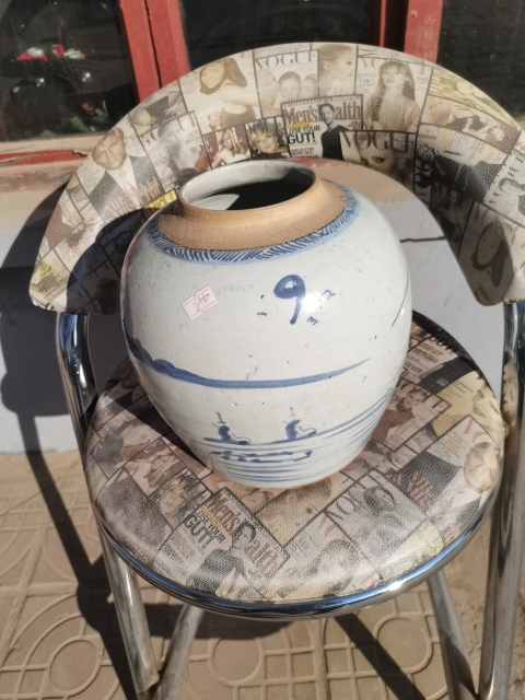 古玩陶瓷乾隆亭臺樓閣山水罐帶大號。有蓋子漂亮的很。拍賣,當前價格1999元