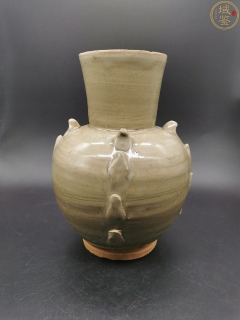 古玩陶瓷宋代?越窯系青瓷多角梅瓶拍賣，當前價格35800元