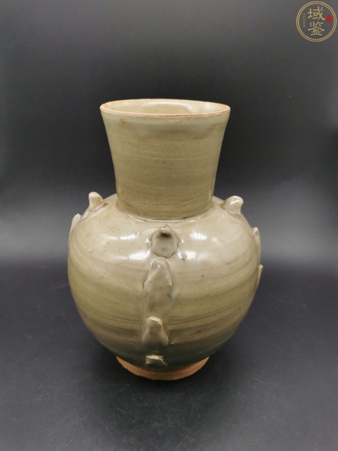 古玩陶瓷宋代?越窯系青瓷多角梅瓶拍賣，當前價格35800元