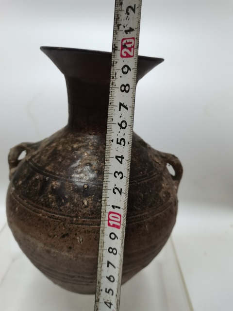 古玩陶瓷青釉雙系瓶拍賣,當前價格3888元