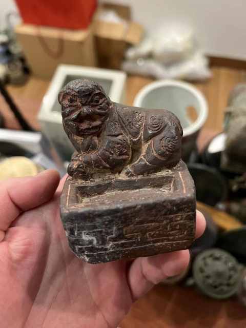 古玩陶瓷文房獅子擺件拍賣，當前價格299元