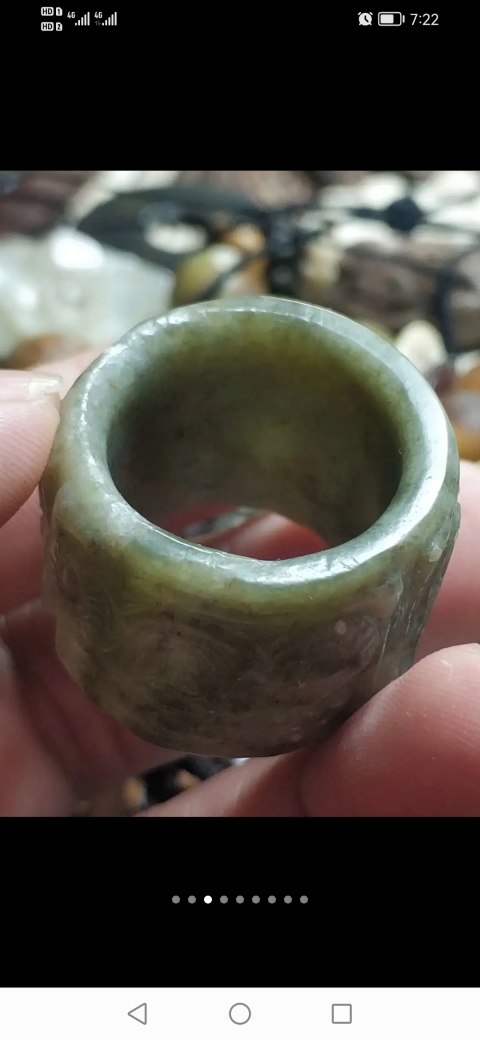 古玩玉器創匯獨山玉扳指拍賣，當前價格299元