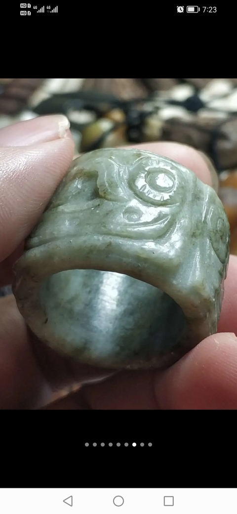 古玩玉器創匯獨山玉扳指拍賣，當前價格299元