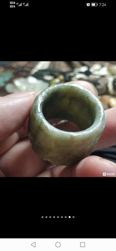 古玩玉器創匯獨山玉扳指拍賣，當前價格299元