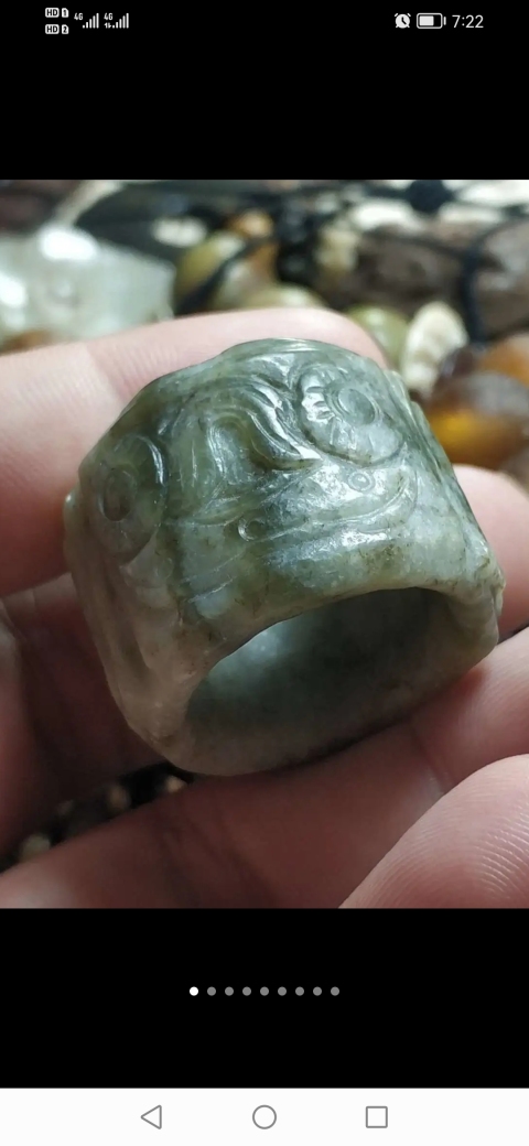 古玩玉器創匯獨山玉扳指拍賣，當前價格299元