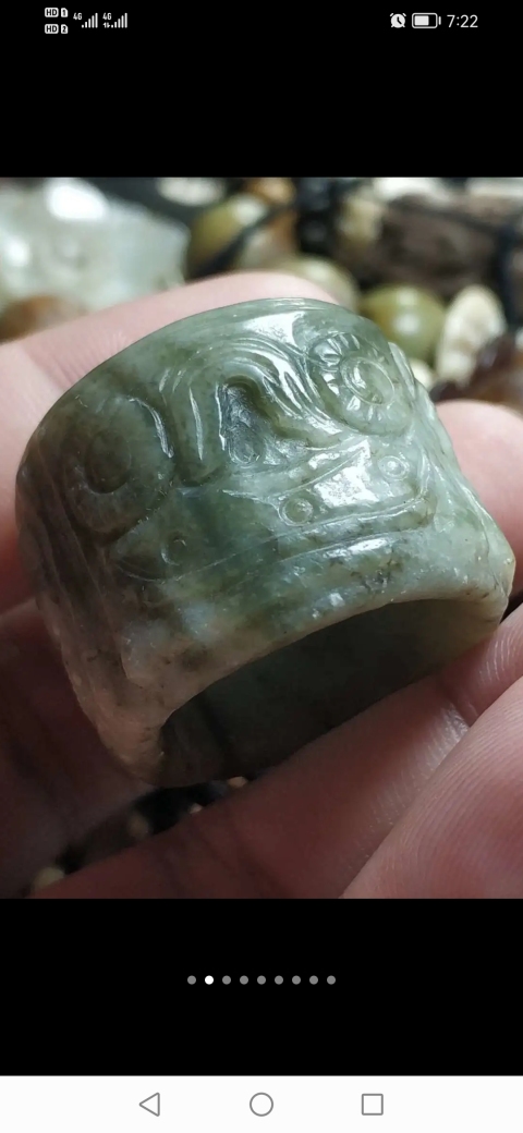 古玩玉器創匯獨山玉扳指拍賣，當前價格299元