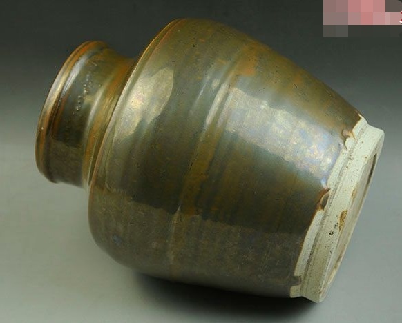 古玩陶瓷磁州窯紫金釉唇口罐拍賣，當前價格500元