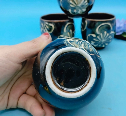 古玩陶瓷八十年代烏金釉杯拍賣，當前價格220元