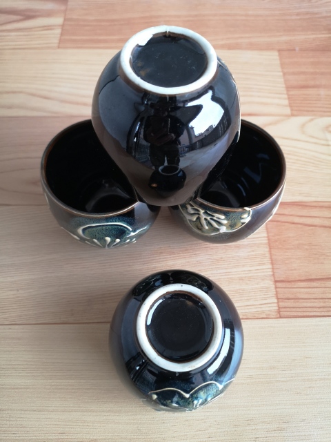 古玩陶瓷八十年代烏金釉杯拍賣，當前價格220元