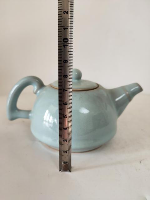 古玩陶瓷精品當代青釉執壺拍賣,當前價格369元