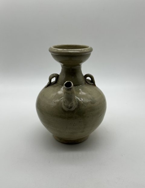 古玩陶瓷宋代?青釉雙系執壺拍賣，當前價格2300元
