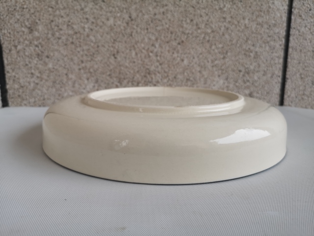 古玩陶瓷出口創匯期山水紋青花盤拍賣，當前價格398元