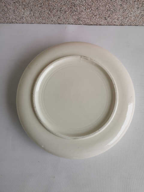 古玩陶瓷出口創匯期山水紋青花盤拍賣，當前價格398元