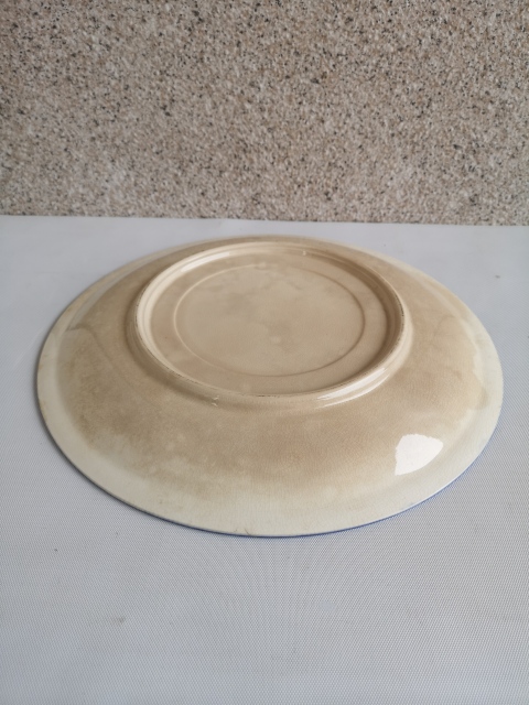 古玩陶瓷六十至八十年代青花嬰戲紋盤拍賣，當前價格298元