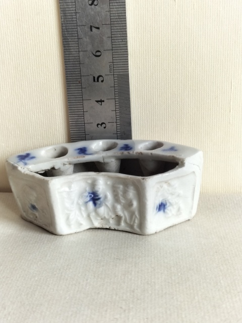 古玩陶瓷晚清青花文房水呈筆插拍賣,當前價格99元