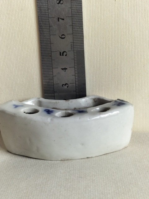 古玩陶瓷晚清青花文房水呈筆插拍賣,當前價格99元