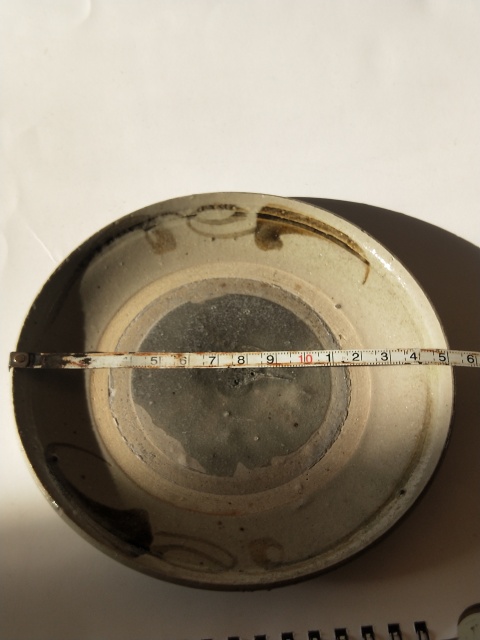 古玩陶瓷青瓷青花花卉紋盤拍賣，當前價格80元