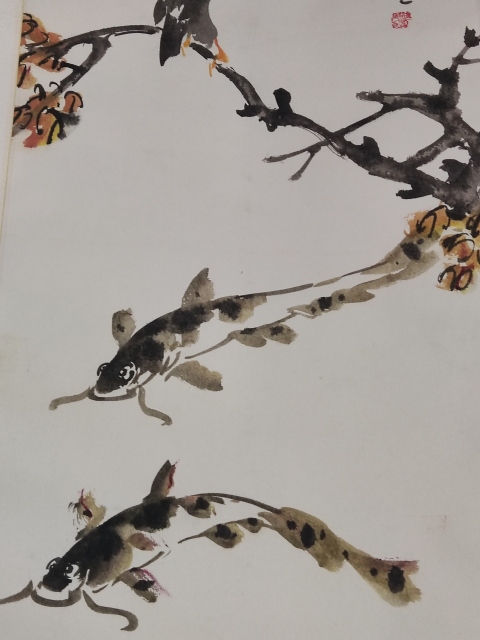 古玩字畫手工精裱已故河南名家金石開秋意圖拍賣，當(dāng)前價(jià)格688元
