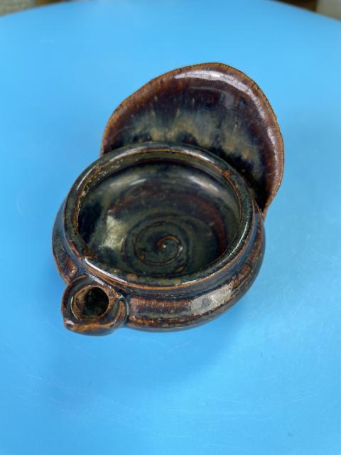 古玩陶瓷明代 磁州窯 窯變釉水滴（文房器 博物館藏級）拍賣，當前價格980元