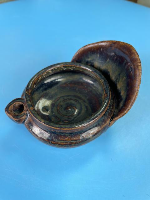 古玩陶瓷明代 磁州窯 窯變釉水滴（文房器 博物館藏級）拍賣，當前價格980元