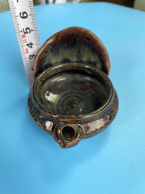 古玩陶瓷明代 磁州窯 窯變釉水滴（文房器 博物館藏級）拍賣，當前價格980元