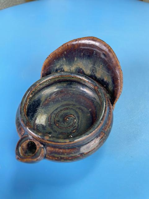 古玩陶瓷明代 磁州窯 窯變釉水滴（文房器 博物館藏級）拍賣，當前價格980元