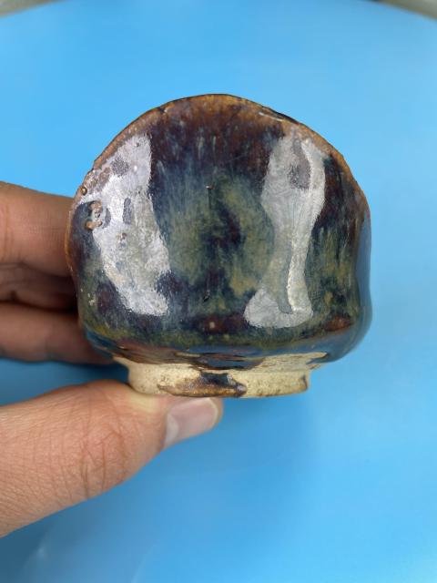 古玩陶瓷明代 磁州窯 窯變釉水滴（文房器 博物館藏級）拍賣，當前價格980元