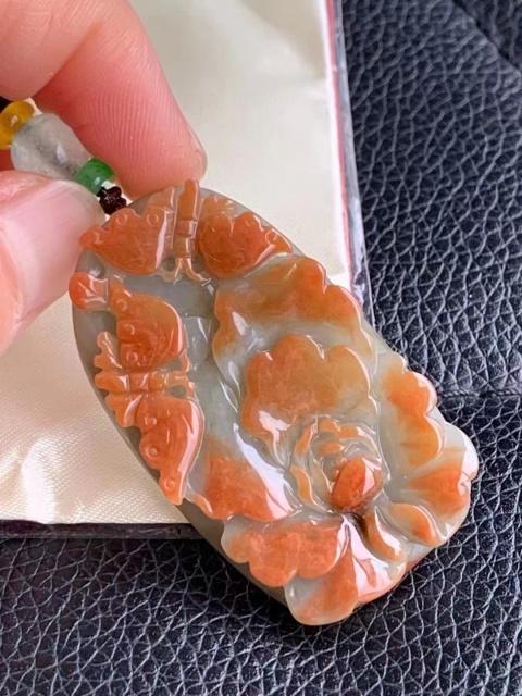 古玩玉器A貨天然翡翠紅翡47×27×7.8 和和美美 完美水潤(rùn) 紅翡證號(hào)4030-2637拍賣,當(dāng)前價(jià)格3888元