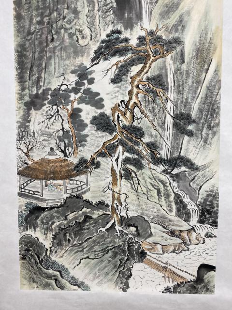 古玩字畫(huà)中美協(xié)劉祖國(guó) 山水圖帶合影拍賣(mài),當(dāng)前價(jià)格1288元