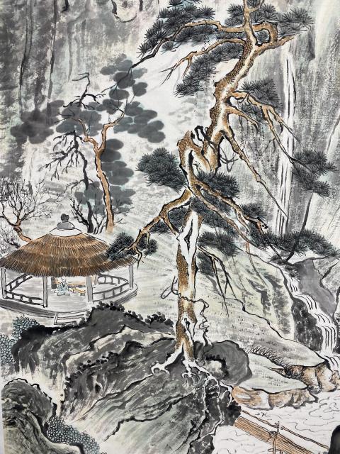 古玩字畫(huà)中美協(xié)劉祖國(guó) 山水圖帶合影拍賣(mài),當(dāng)前價(jià)格1288元