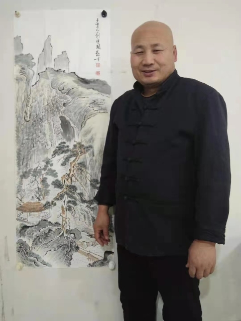 古玩字畫(huà)中美協(xié)劉祖國(guó) 山水圖帶合影拍賣(mài),當(dāng)前價(jià)格1288元