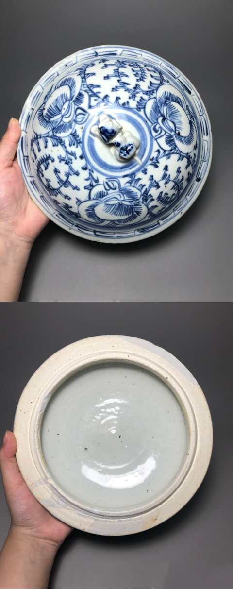 古玩陶瓷【道光】清代道光至咸豐纏枝花卉紋四系粥罐拍賣,當前價格0元