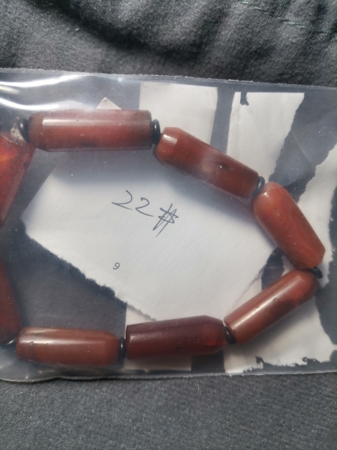 古玩玉器老瑪瑙手鏈一條拍賣，當前價格666元