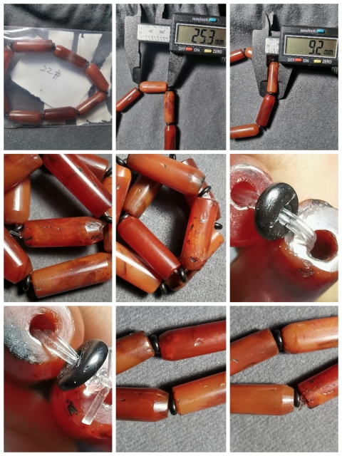 古玩玉器老瑪瑙手鏈一條拍賣，當前價格666元