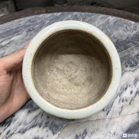 古玩陶瓷民國哥釉獅耳爐拍賣,當前價格900元