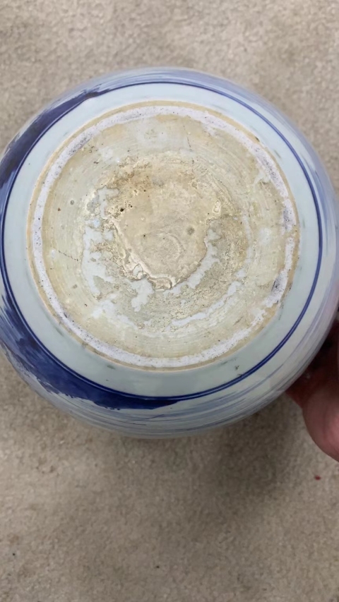 古玩陶瓷青花山水紋卷缸拍賣,當前價格62000元