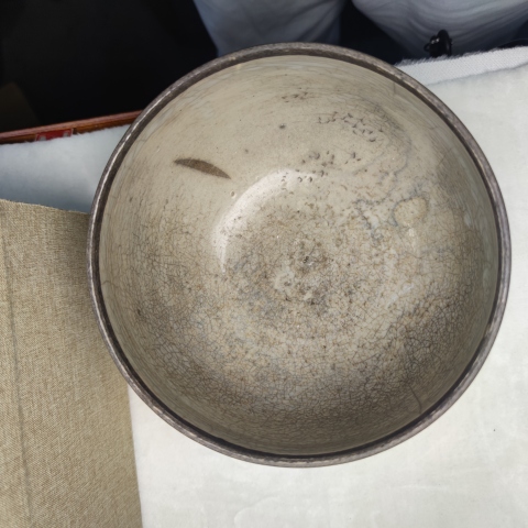 古玩陶瓷清早期順治哥釉砵式爐【附域鑒研究院實物鑒真】拍賣，當前價格6000元