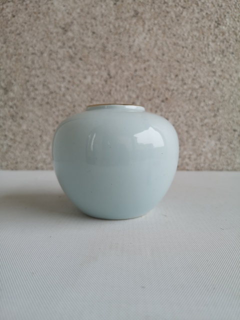 古玩陶瓷解放初期花卉紋罐拍賣,當前價格220元