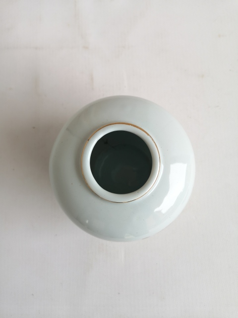 古玩陶瓷解放初期花卉紋罐拍賣,當前價格220元