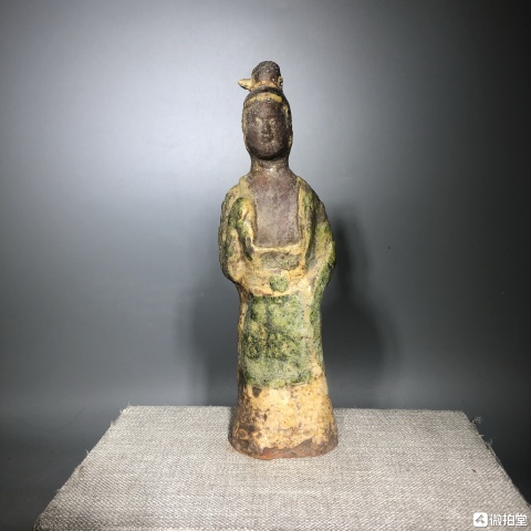 古玩陶瓷邛崍釉三彩仕女造像拍賣,當(dāng)前價(jià)格12000元