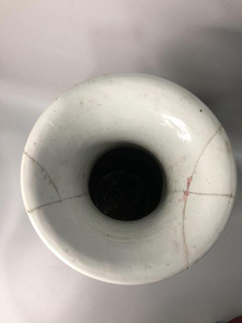 古玩陶瓷青花錦雞牡丹雙耳瓶拍賣,當前價格500元