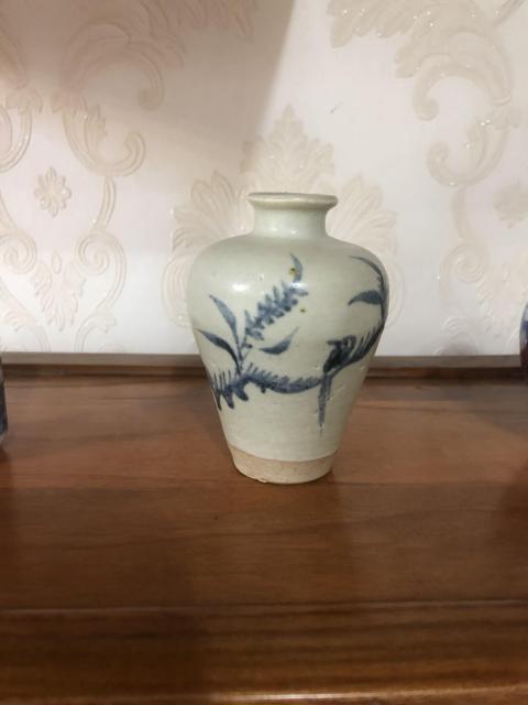 古玩陶瓷明早期 青花折枝花鳥紋梅瓶拍賣，當前價格6500元