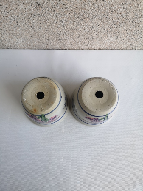 古玩陶瓷六十至八十年代花卉紋青花加彩花盆拍賣,當(dāng)前價格298元