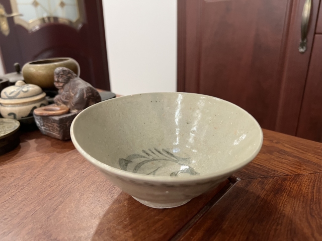 古玩陶瓷明代晚期青花碗拍賣，當前價格299元