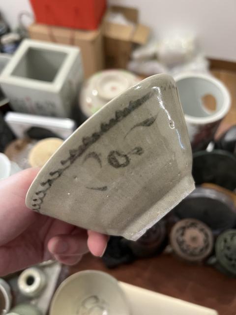 古玩陶瓷明代晚期青花碗拍賣，當前價格299元