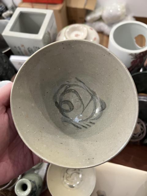 古玩陶瓷明代晚期青花碗拍賣，當前價格299元