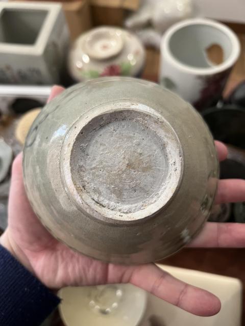 古玩陶瓷明代晚期青花碗拍賣，當前價格299元