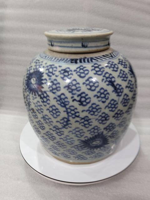 古玩陶瓷青花鳳眼紋蓋罐拍賣，當(dāng)前價(jià)格1888元