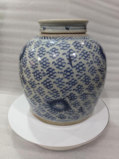 古玩陶瓷青花鳳眼紋蓋罐拍賣，當(dāng)前價(jià)格1888元